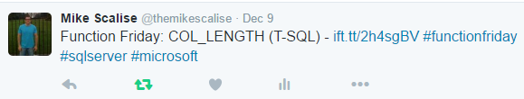 Function Friday Tweet
